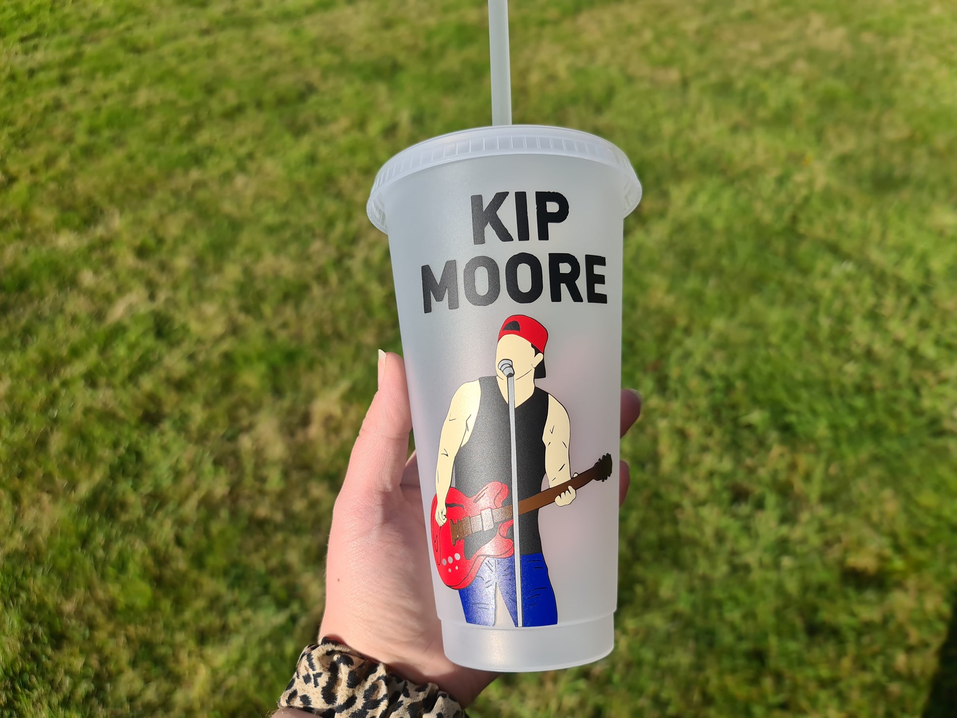 Kip Moore 24oz Cold Cup / Starbucks Custom Tumbler Cup / Personalised Country Music Concert Tickets / Reusable Quotes Cup Straw and Lid