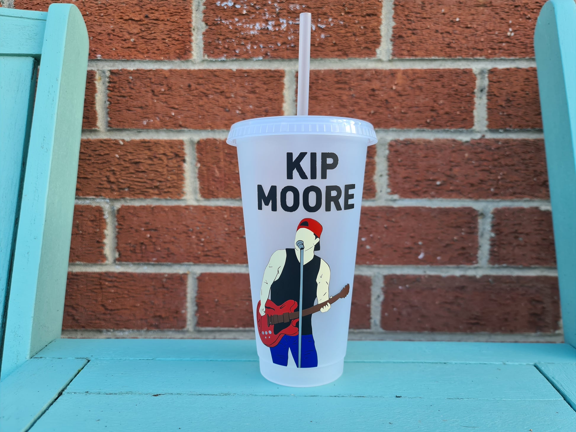 Kip Moore 24oz Cold Cup / Starbucks Custom Tumbler Cup / Personalised Country Music Concert Tickets / Reusable Quotes Cup Straw and Lid