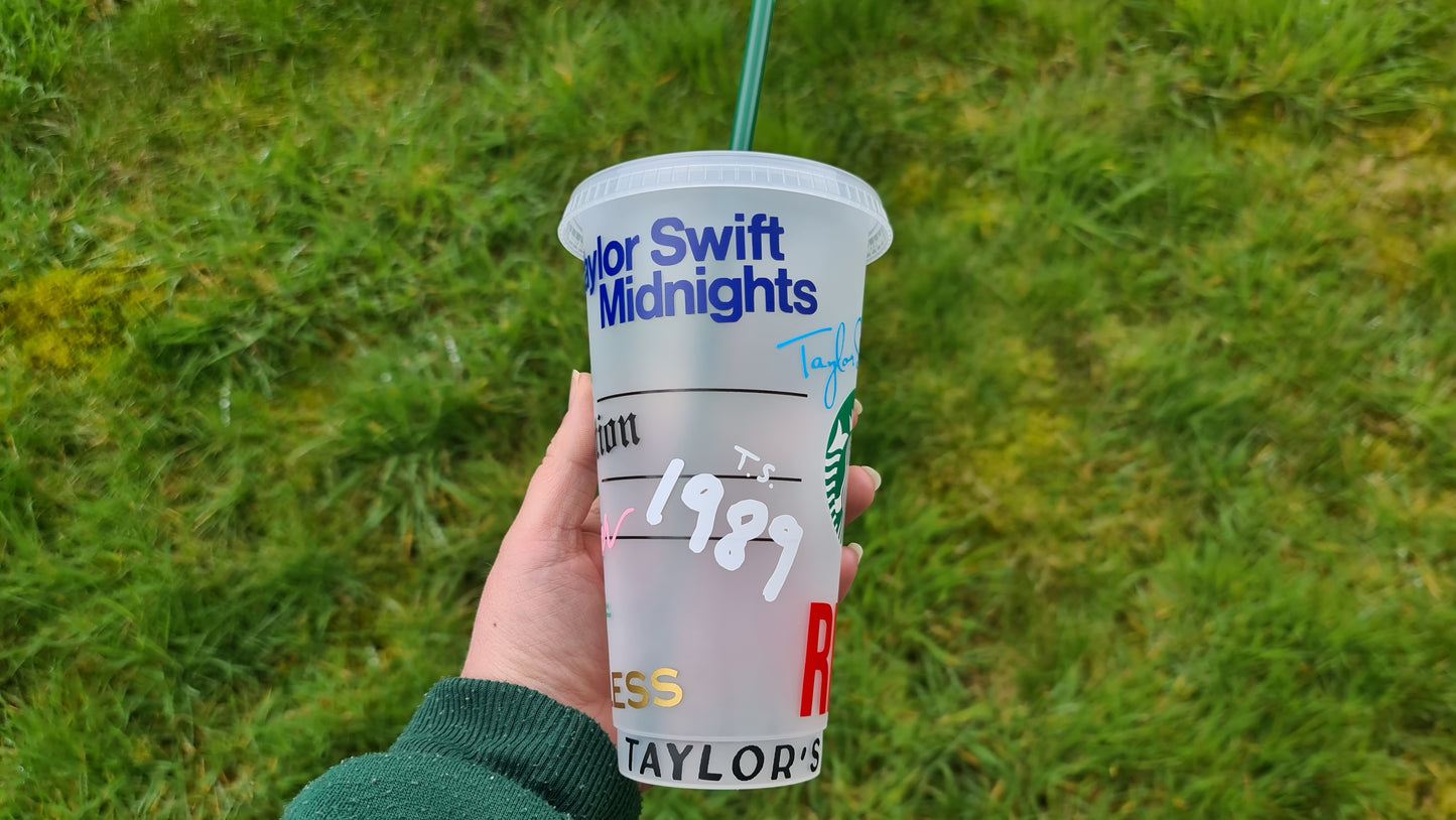Taylor Swift Reusable Starbucks Cold Cup – Royal