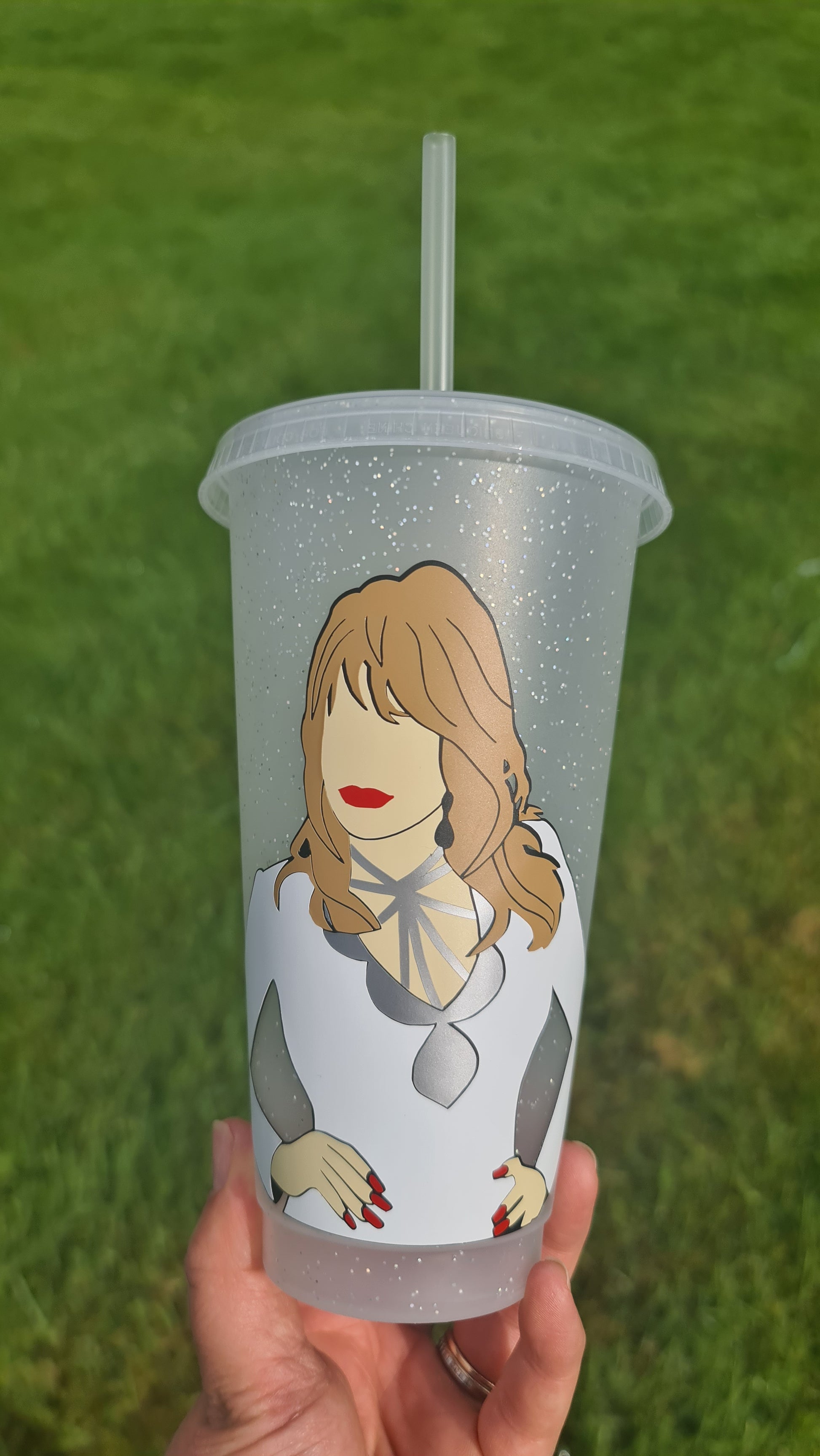 Dolly Parton 24oz Cold Cup / Starbucks Custom Tumbler Cup / Personalised Country Music Concert Tickets / Reusable Quotes Cup Straw and Lid