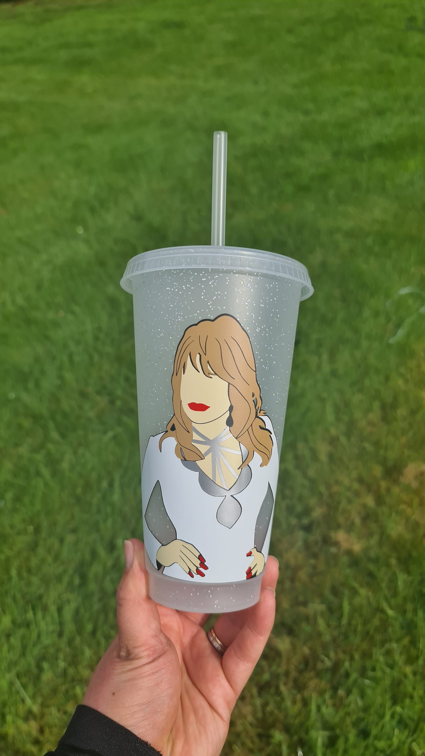Dolly Parton 24oz Cold Cup / Starbucks Custom Tumbler Cup / Personalised Country Music Concert Tickets / Reusable Quotes Cup Straw and Lid