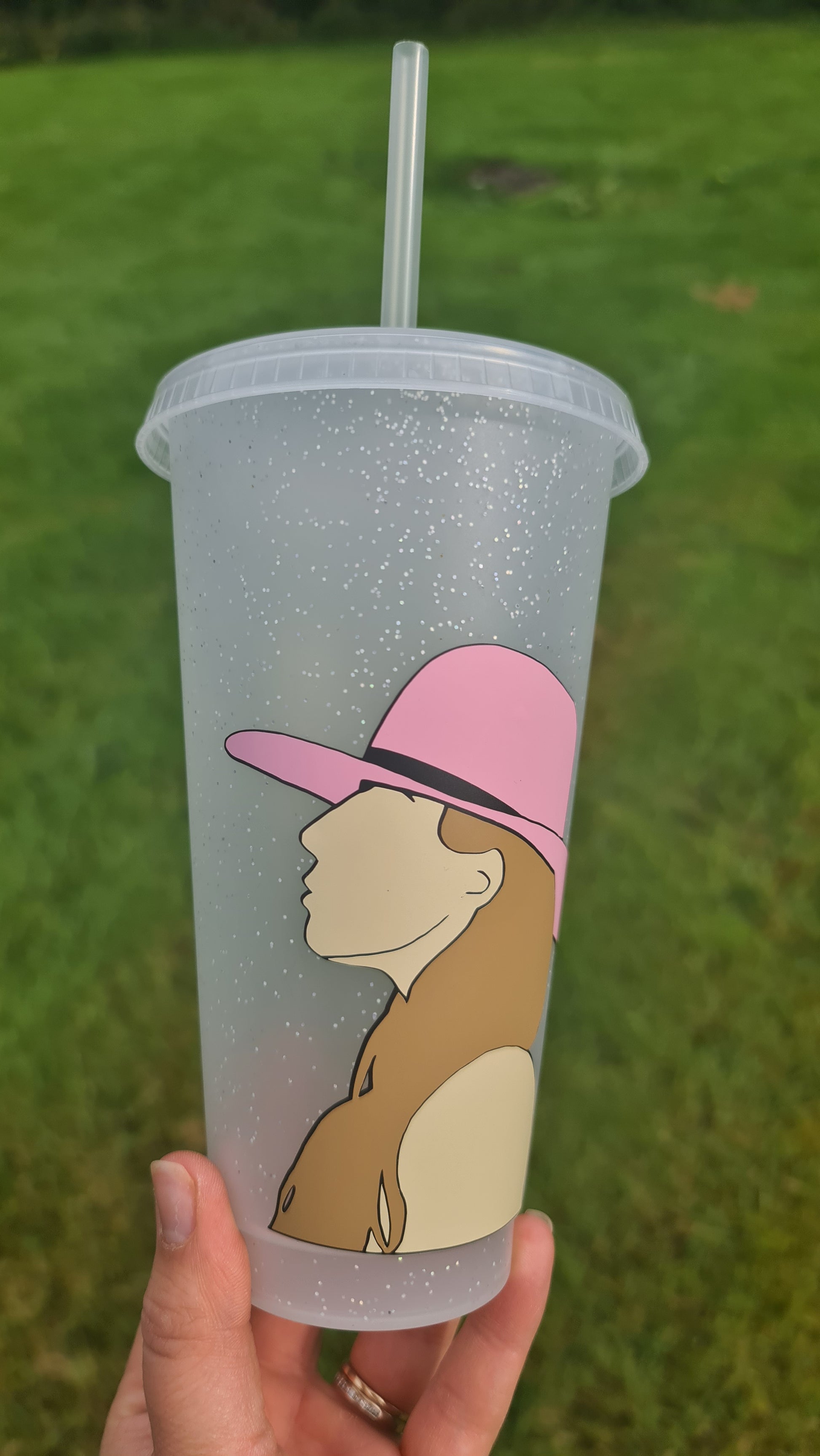 Lady Gaga 24oz Cups / Starbucks Custom Tumbler / Personalised Music Fan Merch Concert Tickets / Reusable Straw and Lid