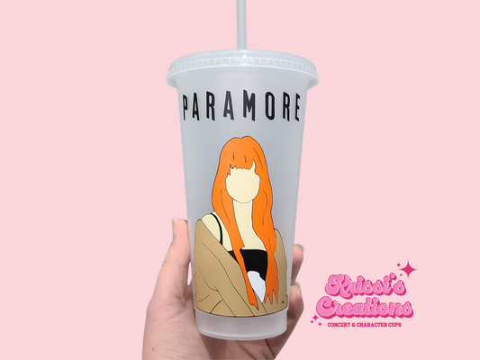 Paramore's Hayley Williams Cold Cup Merch Fan Gift / Illustrated by Krissi / Fast Delivery