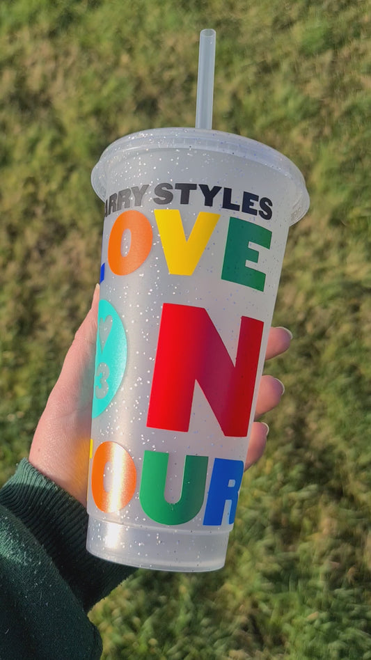 Harry Styles Tumbler Harry Styles Wembley 24oz Cold Cup Starbucks