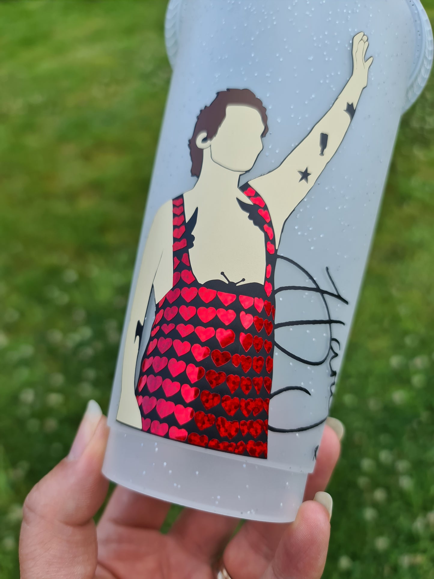 Harry Styles Wembley Night 1 2 3 4 24oz Cold Cup / Starbucks Custom Tumbler Cup / Personalised Music Concert Tickets / Reusable Cup Straw and Lid