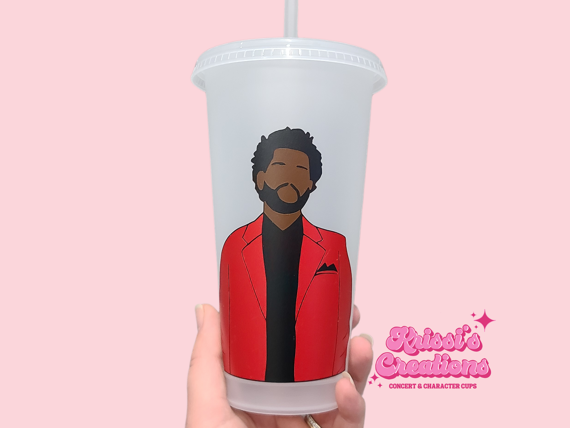 The Weekend 700ml Frosted Cold Cup Fan Merch Gift / Plastic Reusable Tumbler With Lid and straw / Krissi's Creations