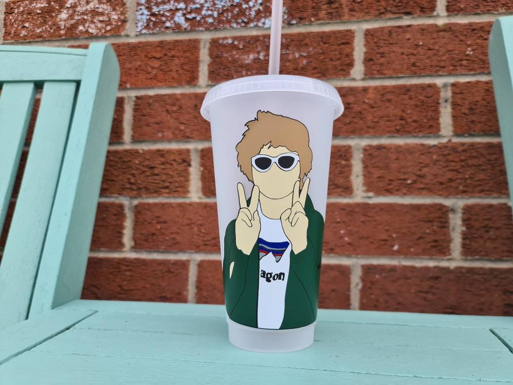 Lewis Capaldi 24oz Cold Cup / Starbucks Style Custom Tumbler Cup / Personalised Music Concert Tickets / Reusable Quotes Cup Straw and Lid