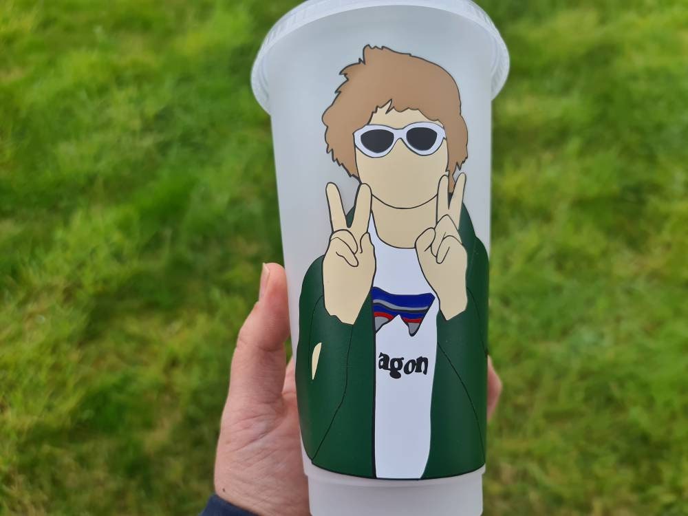 Lewis Capaldi 24oz Cold Cup / Starbucks Style Custom Tumbler Cup / Personalised Music Concert Tickets / Reusable Quotes Cup Straw and Lid