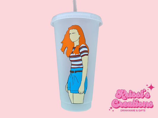 Max Mayfield 24oz Cold Cup / Starbucks Custom Tumbler Cup / Personalised Stranger Things / Reusable Quotes Cup Straw and Lid